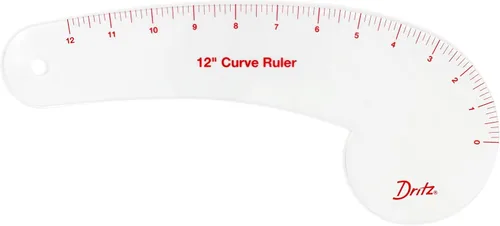 Miniatura 2 de Dritz Regla curva de 12" para patronaje, transparente
