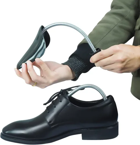 Miniatura 4 de 6 pares de hormas de plástico para zapatos de hombre (negro)