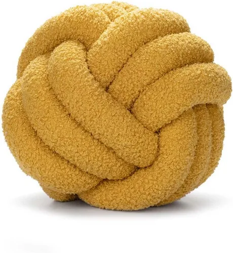 Miniatura 5 de Cyprinus Carpio Almohada de forro polar de peluche, tejida a mano, almohada de respaldo para sofá, sala de estar, estudio, cojín redondo para mesita