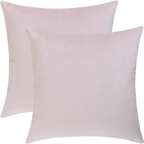 Miniatura 56 de Jeneoo Cómodas fundas de almohada de terciopelo suaves y gruesas para niños, para sofá, fundas de cojín decorativas sólidas cuadradas para Lavanda