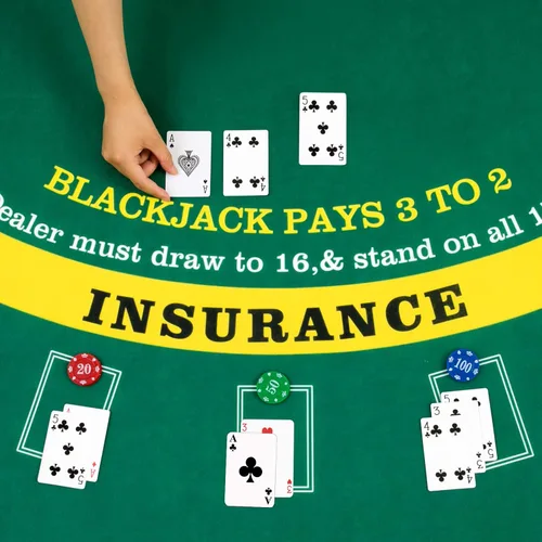 Miniatura 4 de Aoriher Juego Combinado de Blackjack, Incluye Fieltro de Diseño de Blackjack, Zapato Barajador Automático de Cartas de 6 Mazos, Bandejas Porta Verde