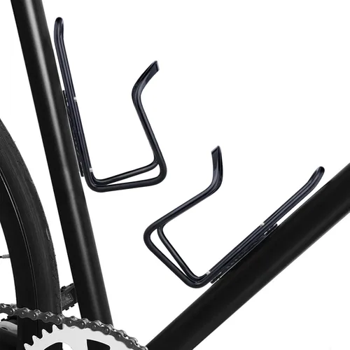 Miniatura 6 de FiveBox - Portabotellas de agua de aleación de aluminio para bicicletas de ciclismo, jaula para botella de agua de bicicleta Negro