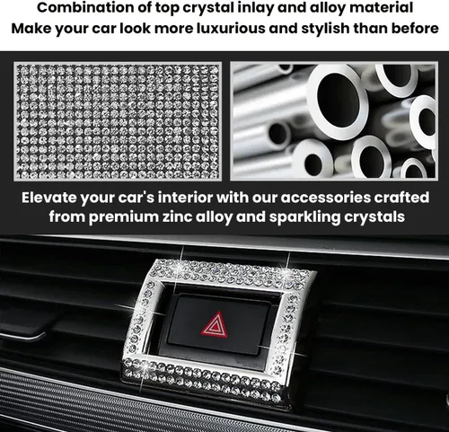 Miniatura 5 de Calcomanía brillante para cubierta de botón de advertencia de peligro compatible con Honda Civic/Accord de 10ª generación (2018-2022)
