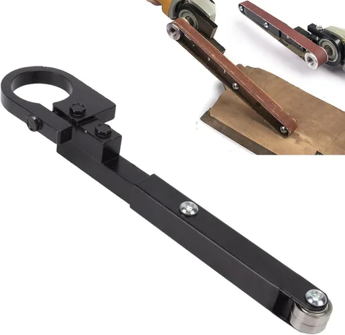 Miniatura 3 de Fdit Accesorio para lijadora de banda, lijadora de archivos de detalles, piezas de amoladora de correa, acero resistente, impacto de bajo ruido