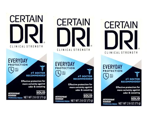 Miniatura 2 de Certain Dri Everyday Strength - Antitranspirante/desodorante clínico Morning Fresh Solid, 2.6 onzas, paquete de 3
