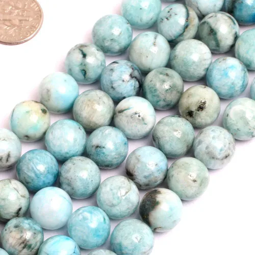 Miniatura 60 de GEM-Inside - Cuentas sueltas de ágata verde con bandas de energía natural, cuentas de energía natural para hacer joyas, 0.315 in, redondas, 15 Ágata