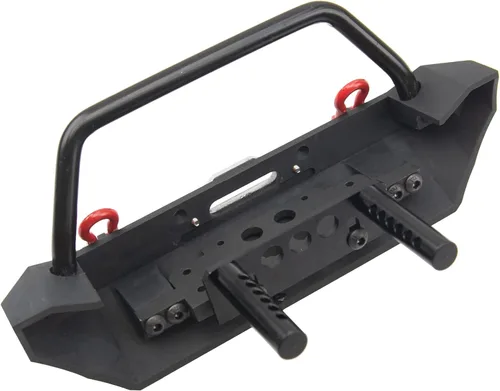 Miniatura 3 de ShareGoo Parachoques de Metal con Remolque de Arrastre Compatible con Axial SCX10 90046 90047 Traxxas TRX-4 Redcat Gen8 1/10 RC Crawler Car