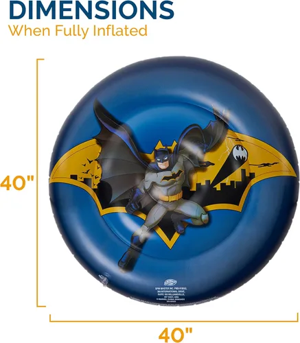 Miniatura 5 de Swimways DC Batman - Barco reversible, flotadores inflables de piscina y juguetes de piscina para niños, accesorios de piscina y artículos