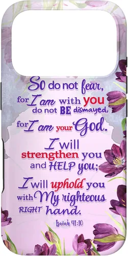Miniatura 30 de So Do Not Fear for I 'm with You Isaías 41:10 - Funda cristiana para iPhone 17