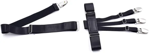 Miniatura 2 de 1 par de correas elásticas ajustables para sujetar camisas y camisas