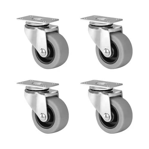 Miniatura 46 de Ruedas de Carretilla Ninoso, Juego de 4 Ruedas Industriales de Alta Resistencia de 4" con Capacidad de Carga de 1200 Libras, Ruedas para Carro