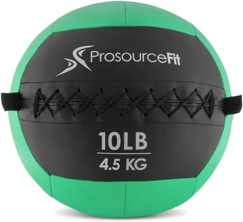 Miniatura 11 de ProsourceFit Bolas medicinales blandas, bolas de pared y ejercicios dinámicos de cuerpo completo, pesos codificados por colores: 6, 10, 14, 20 Lb.