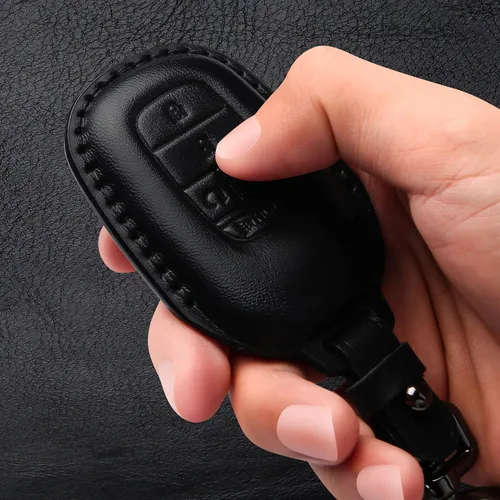 Miniatura 6 de Tukellen Funda de cuero para llavero Honda, con llavero compatible con Passport Accord Civic HR-V CR-V Pilot 2022, 2023, 2024, 2025, 2026, llave