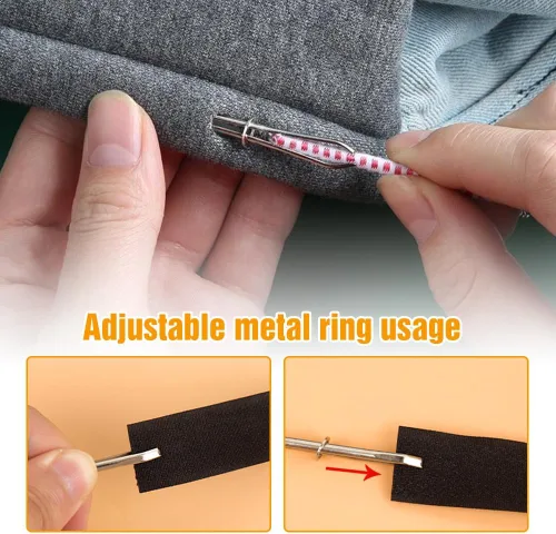Miniatura 6 de Runsgo Juego de herramientas de enhebrador de cuerda, clips de costura, para reemplazo de cordón para sudaderas, pantalones cortos, pantalones