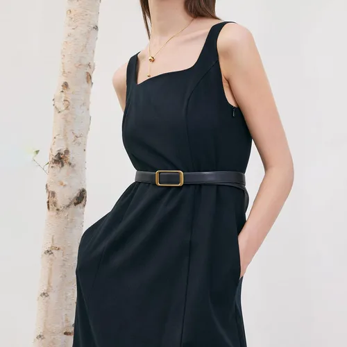 Miniatura 5 de GOELIA Women's Reversible Genuine Leather Belt Thin Fashion Waist Belts for Jeans Pants Dresses with Buckle