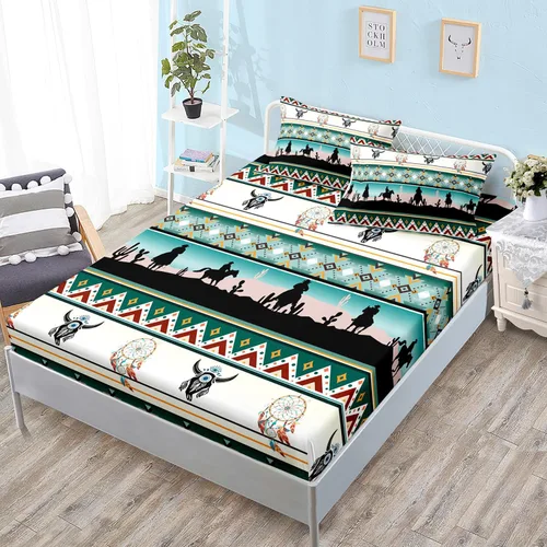 Miniatura 21 de HOSIMA Ropa de cama náutica, sábana bajera ajustable de anclaje de velero, cama individual en una bolsa para niños, decoración de habitación