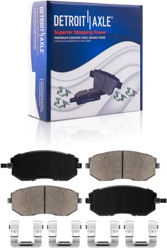 Miniatura 3 de Detroit Axle - Pastillas de Freno para Subaru Outback Legacy Impreza Baja Pastillas de Freno Cerámico w/Frenos de Repuesto Delanteros y Traseros