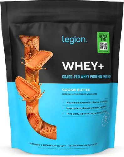 Miniatura 23 de LEGION Whey+ Proteína de Suero Aislado de Vacas Alimentadas con Pasto - Polvo de Proteína de Suero Aislado Bajo en Calorías, Sin OMG, Sin Azúcar