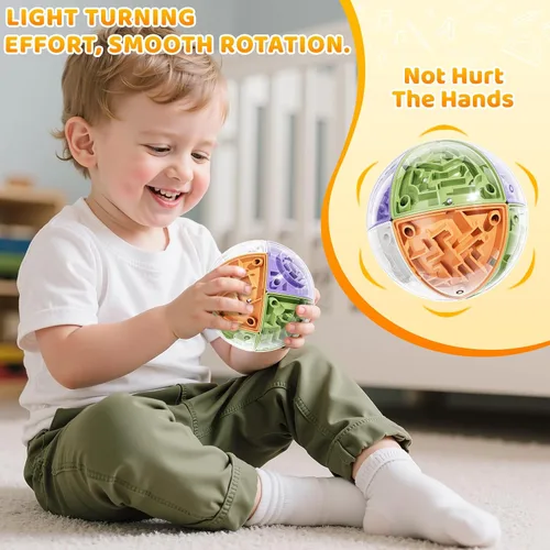 Miniatura 2 de Rompecabezas de bola 3D para niños de 5-8, 8-12, juego de combinación de colores, juguete para niños con razonamiento lógico, juguetes