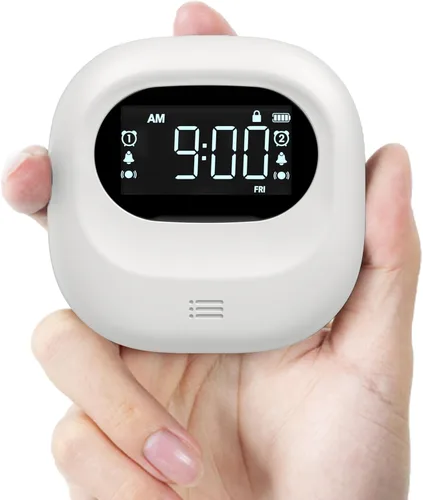 Roxicosly Reloj despertador vibratorio súper fuerte para durmientes pesados, agitador de cama de vibración ajustable debajo de la almohada para