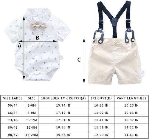 Miniatura 7 de Conjunto de traje de caballero para bebé niño
