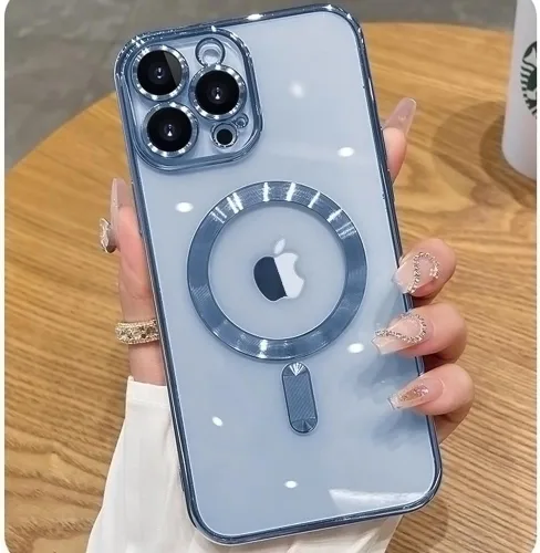 Miniatura 47 de Funda magnética para iPhone 12 Pro Max transparente compatible con MagSafe Funda protectora de lente de cámara integrada para iPhone 12 Pro Max