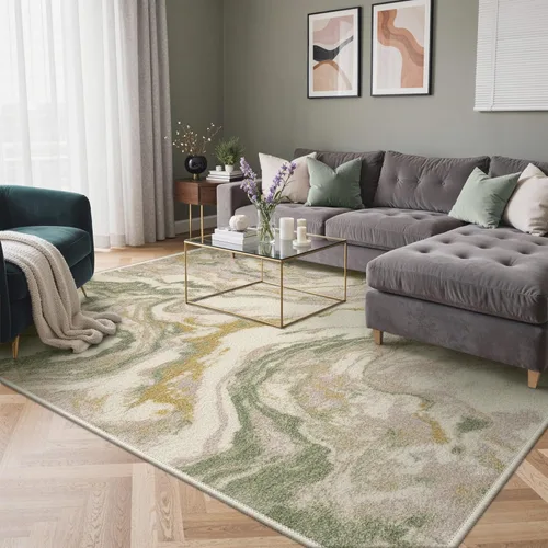 Miniatura 34 de GENIMO Alfombra antideslizante de 2 x 6 pies, lavable para pasillos de cocina, alfombras de cocina modernas abstractas, alfombra ligera de pelo bajo