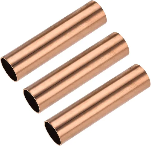 Miniatura 16 de uxcell Tubo redondo de cobre, 0.591 in OD 0.039 in espesor de pared 3.937 in longitud tubo recto tubo 3 piezas