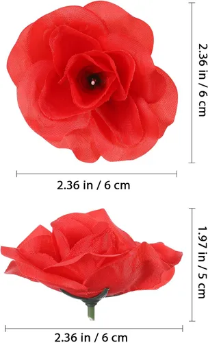 Miniatura 5 de Abaodam Broche de rosas para chorros con diseño de flores, broche de agua y accesorios de payaso, accesorios para fiesta, flor artificial, pin