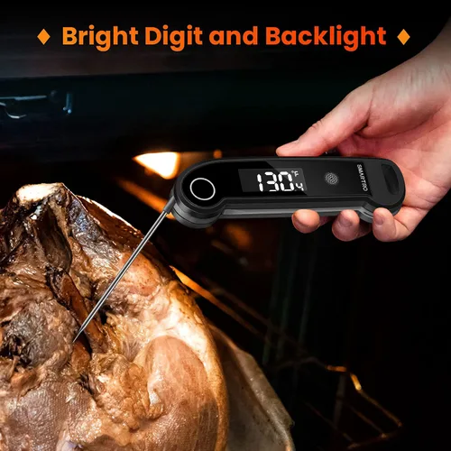 Miniatura 5 de SMARTRO Termómetro digital ST49 para carne de lectura instantánea con retroiluminación ambidiestro para alimentos, parrilla, barbacoa, cocina