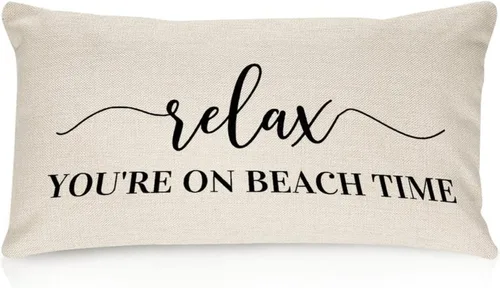 Miniatura 30 de Sweet Dreams - Fundas de almohada lumbar de lino y algodón de 12 x 18 pulgadas, funda de almohada rectangular decorativa de granja, divertida
