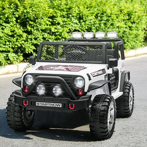 Miniatura 13 de SEHOMY - Camioneta de paseo para niños de 2 plazas con control remoto, vehículo eléctrico accionado a batería de 12 V para niñas de 3 años - Camión
