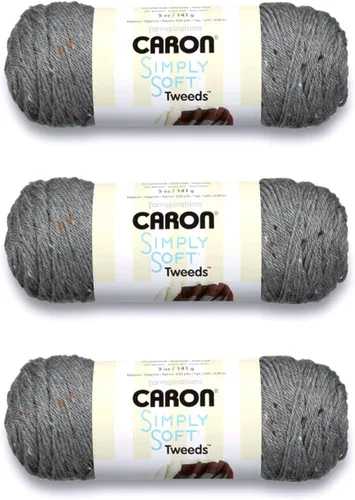 Miniatura 29 de Caron Simply Soft Abyss Speckle Yarn - Paquete de 3 unidades de 141 gramos/5 onzas - Acrílico - 4 medianos (peinado) - 235 yardas - Tejido/ganchillo