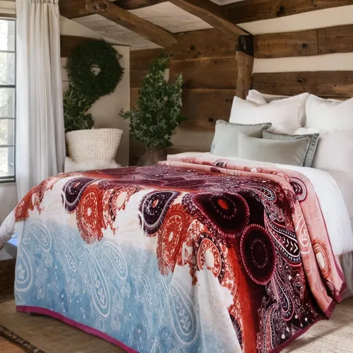Miniatura 11 de DaDa Bedding - Manta de franela de visón sintético, estilo victoriano, vintage, susurrante, crepúsculo, sedosa, suave, lujosa, brillante, a rayas