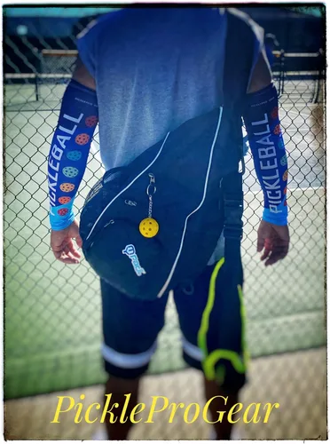 Miniatura 8 de Mangas de brazo de pickleball – Ajuste de compresión y protección UV – Mangas deportivas transpirables para jugadores – Tamaño M/L – 5 diseños