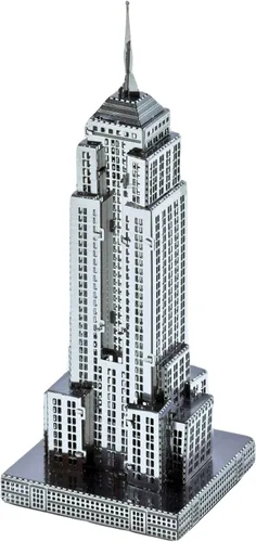 Miniatura 3 de Fascinations Juego de 4 modelos de construcción de corte láser 3D de Metal Earth 3D: 30 Rockefeller Plaza, Empire State Building, Chrysler Building