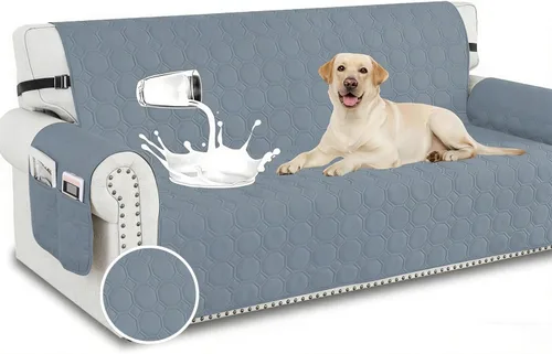 Miniatura 10 de XINEAGE Funda 100% impermeable para silla y sofá para mascotas, funda antideslizante para sofá, fundas lavables para silla, protector de muebles