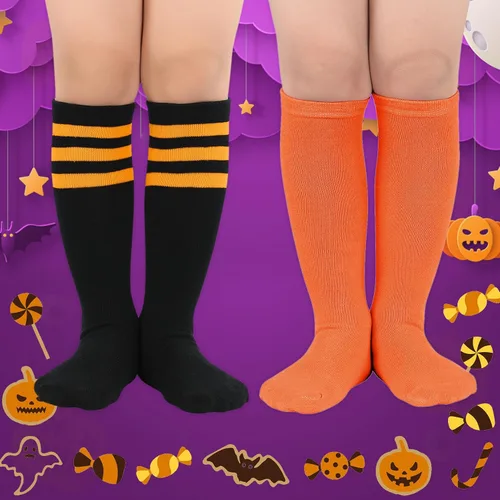 Miniatura 59 de Century Star Calcetines de fútbol de algodón para niños y jóvenes, calcetines de tubo suave, hasta la rodilla, calcetines deportivos largos