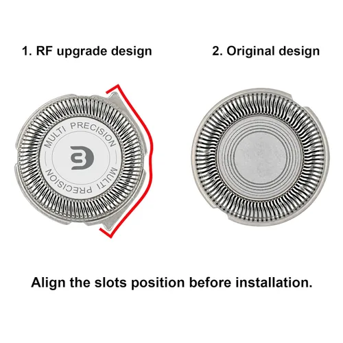 Miniatura 7 de Cuchillas de repuesto SH30 compatibles con Philips Norelco Series 3000, 2000, 1000 y S1560, paquete de 3 piezas