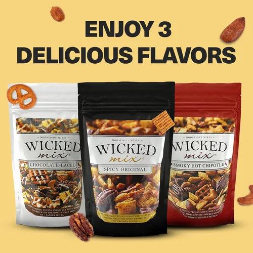 Miniatura 7 de Wicked Mix Mezcla de Aperitivos con Frutos Secos Mixtos - Aperitivos Dulces y Salados Mezcla Trail Mix Paquetes de Aperitivos con Almendras
