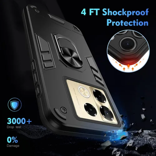 Miniatura 5 de Funda compatible con Xiaomi Redmi Note 12 Pro, funda para Redmi Note 12 Pro Speed/Poco X5 Pro 5G [con protector de pantalla de vidrio templado]