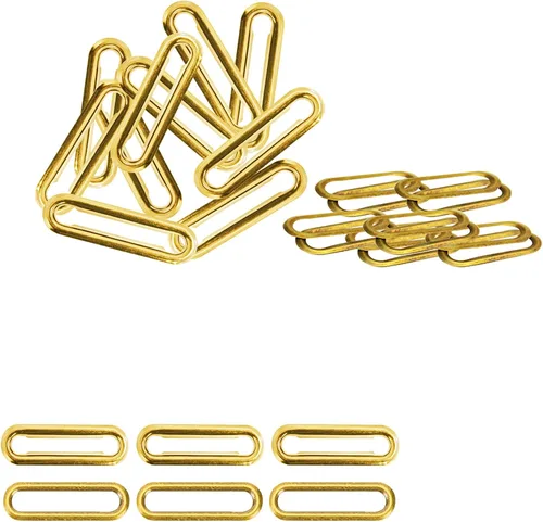 Miniatura 14 de Trimming Shop Ojales ovalados con arandelas, ojales duraderos de latón a prueba de óxido para manualidades de cuero, bolsos, ropa, cinturones, Bronce