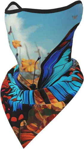 Miniatura 8 de Máscara de cuello para hombres y mujeres, protección solar UV, resistente al viento, bandana jirafa arco iris, cubierta facial, bufanda