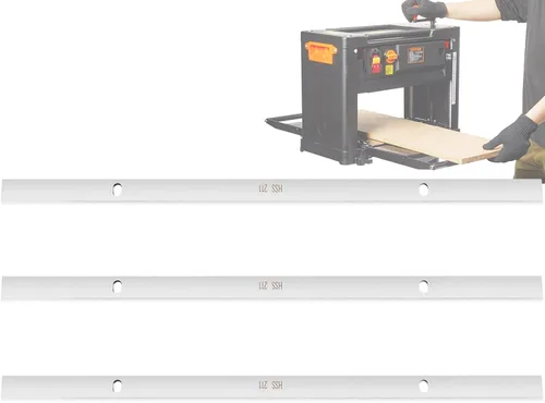 Miniatura 10 de VEVOR Cepilladoras de Banco Eléctricas, Tres Hojas, Dos Velocidades, Cepilladora de Espesor de Banco con Mesa de Trabajo de 13" de Ancho y Mesa