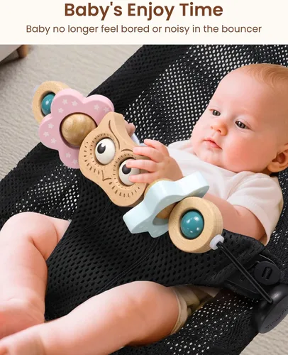 Miniatura 2 de TinlyFinly Mecedora de Juguete para Bebé Compatible con Mecedora Baby Bjorn, Accesorio de Juego para Mecedora, Ajuste Firme y Seguro, Muy Divertido