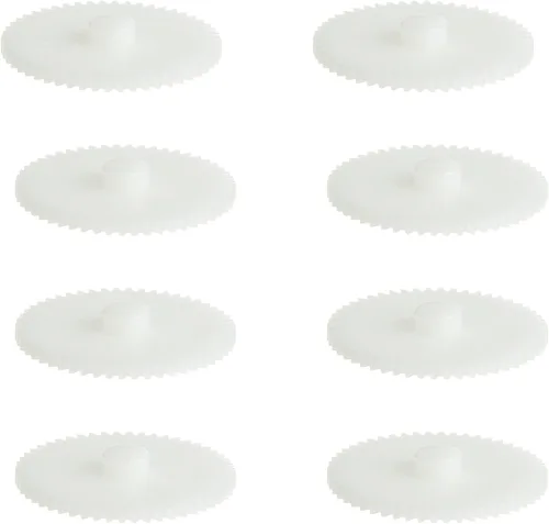 Bettomshin 10 engranajes helicoidales, 1.063x0.079x0.181 in/1.06x0.08x0.18(ODxIDxT) 522A 0.5módulo, engranaje de plástico blanco de alta velocidad