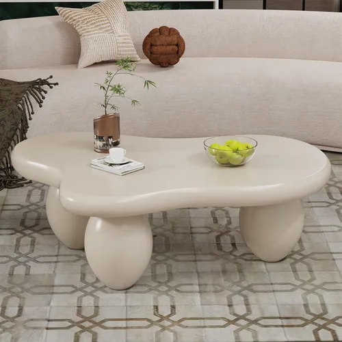 Miniatura 24 de Mesas de centro en forma de nube, mesa de centro irregular, mesa de centro con diseño moderno en forma de nube, mesas de centro para sala de estar
