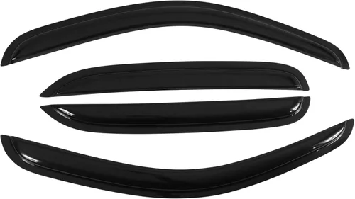 Miniatura 5 de IKON MOTORSPORTS - Visera de ventana compatible con Chevy Tahoe GMC Yukon 2007-2014, estilo delgado, acrílico, ahumado, 4 unidades, protección