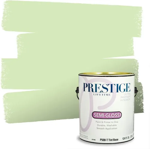 Miniatura 135 de PRESTIGE Pinturas Pintura interior e imprimación en uno, 1 galón, cáscara de huevo, aventura