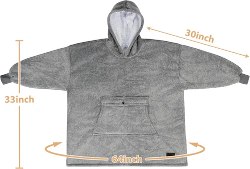 Miniatura 7 de Catalonia Sudadera tipo manta con capucha para niños, sudadera de sherpa extragrande para adolescentes jóvenes, idea de regalo rosado- infantil